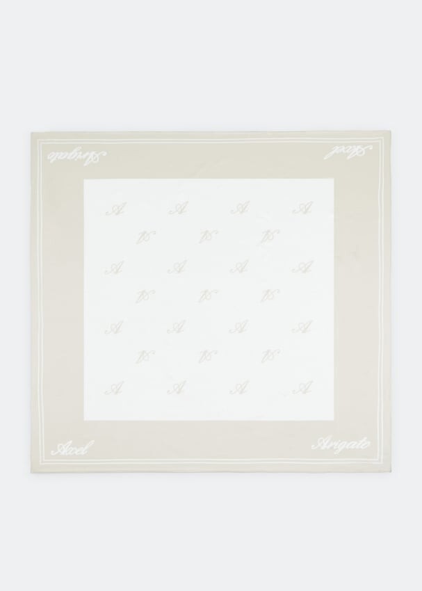 

Шарф AXEL ARIGATO Signature silk scarf, бежевый