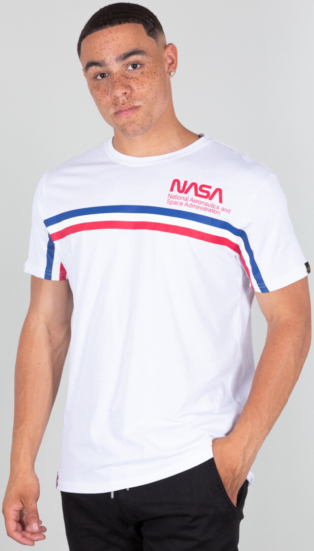 

Футболка Alpha Industries NASA ISS, белая