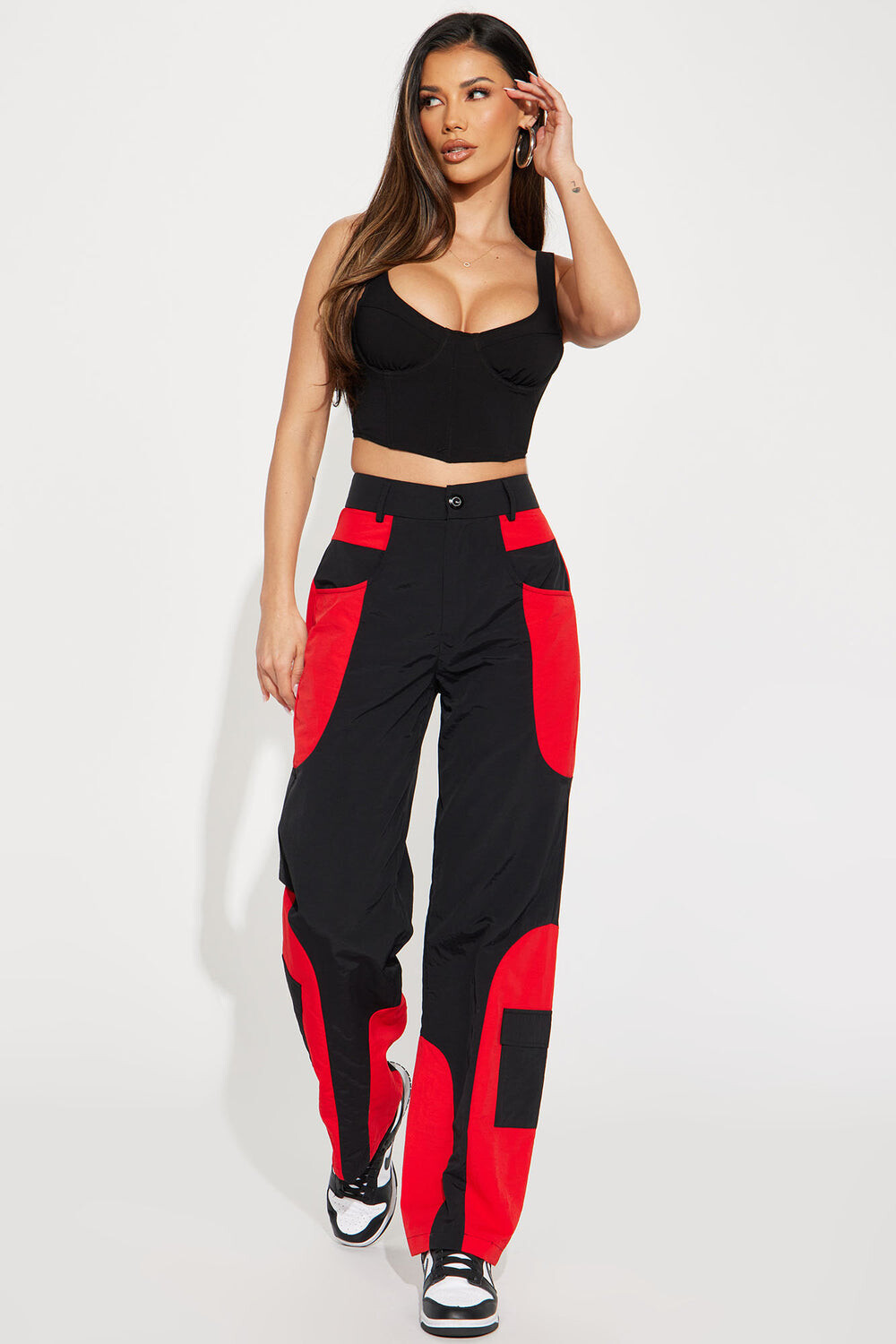 

Брюки карго Fashion Nova DS193P, черный
