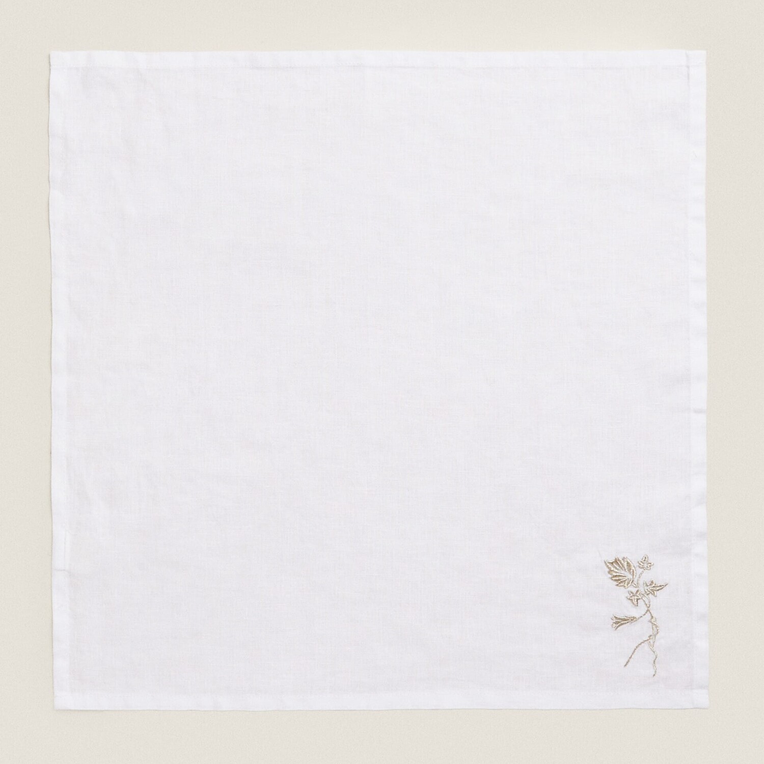 

Набор салфеток Zara Home Of Embroidered Linen Christmas, 45 x 45 см, 2 предмета, белый