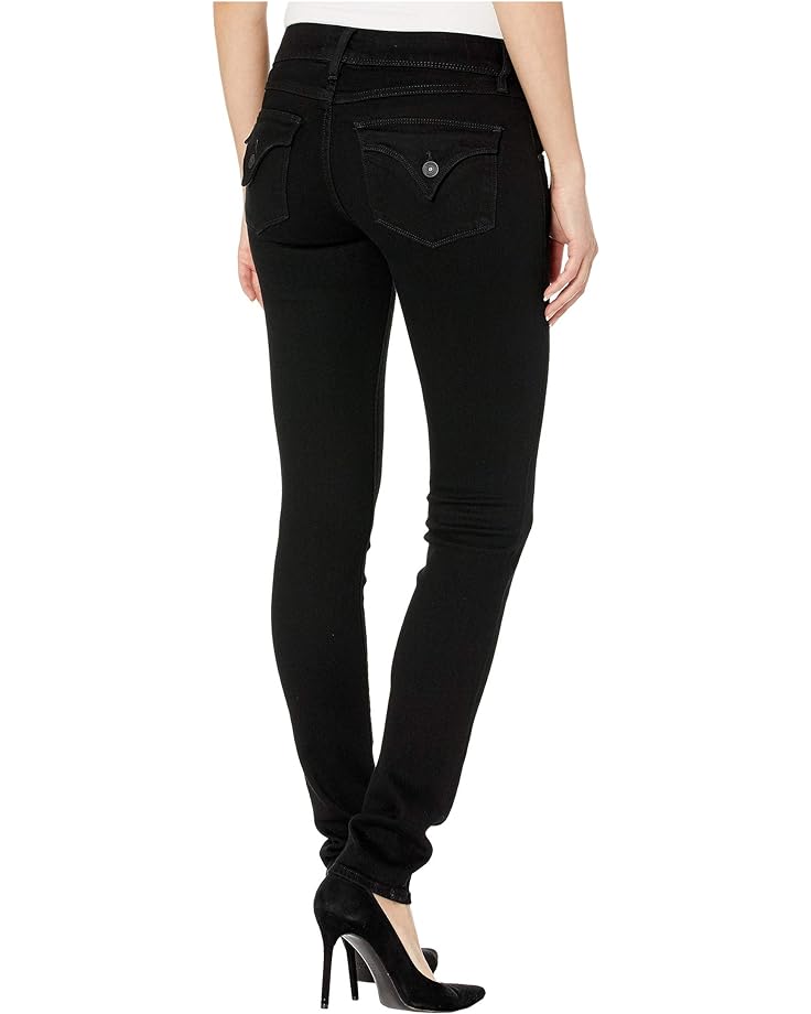Джинсы Hudson Jeans Collin Mid-Rise Skinny in Black, черный