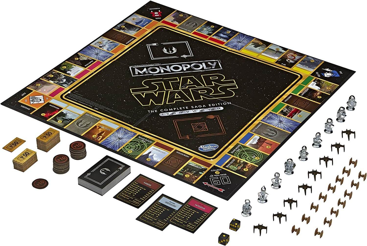 Настольная игра Hasbro Gaming Monopoly: Star Wars Complete Saga Edition –  заказать из-за рубежа в «CDEK.Shopping»