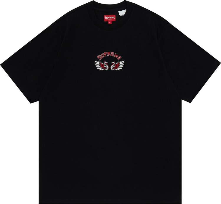 Футболка Supreme Phoenix Short-Sleeve Top 'Black', черный футболка supreme bones short sleeve top black черный
