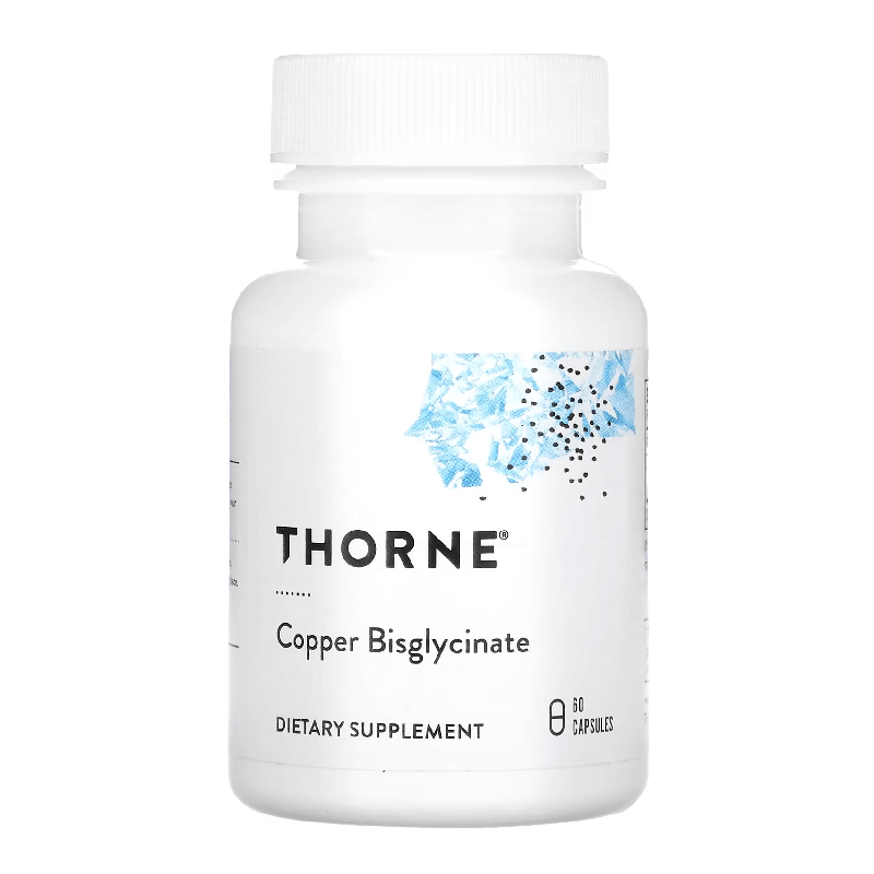 Mеди бисглицинат Thorne Research, 60 капсул thorne research бисглицинат цинка 15 мг 60 капсул