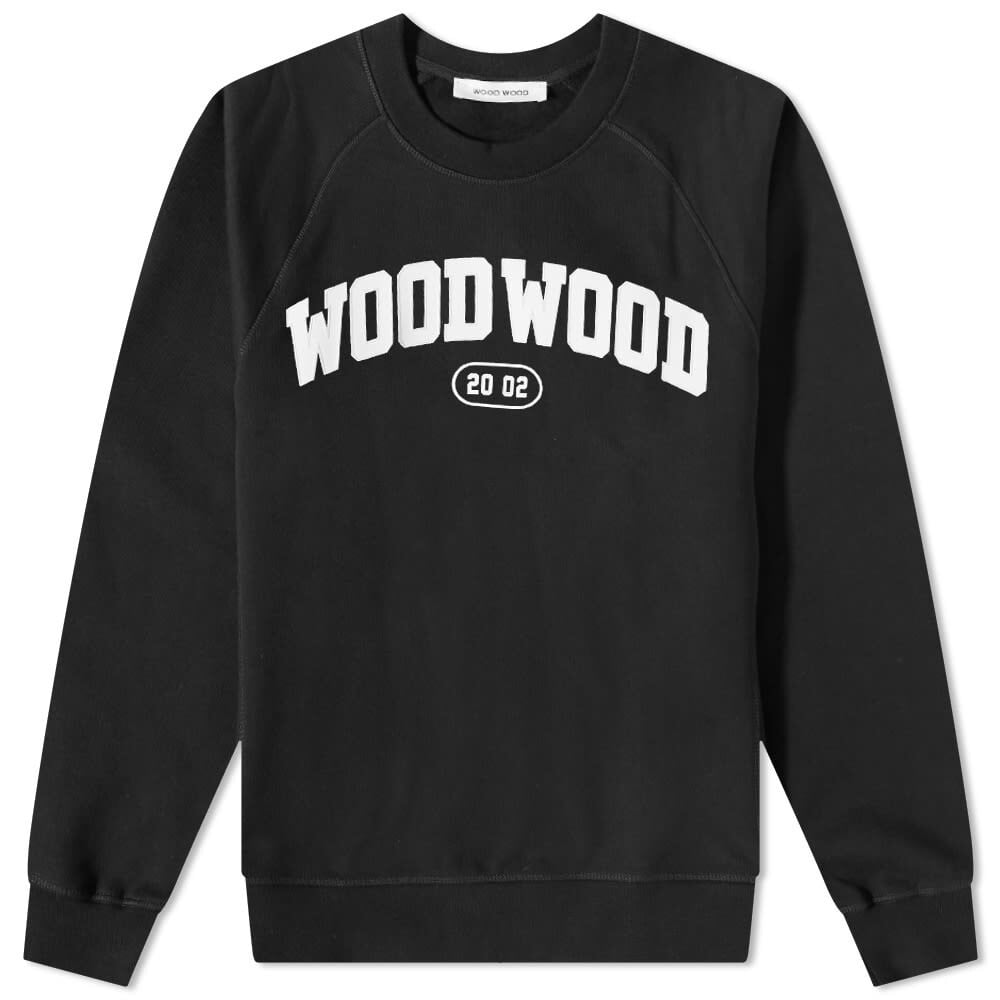 

Толстовка Wood Wood Hester Arch Logo Crew Sweat, Черный