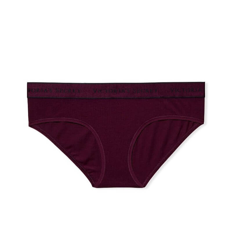 

Трусики-хипхаггеры Victoria's Secret Logo Cotton, бордовый