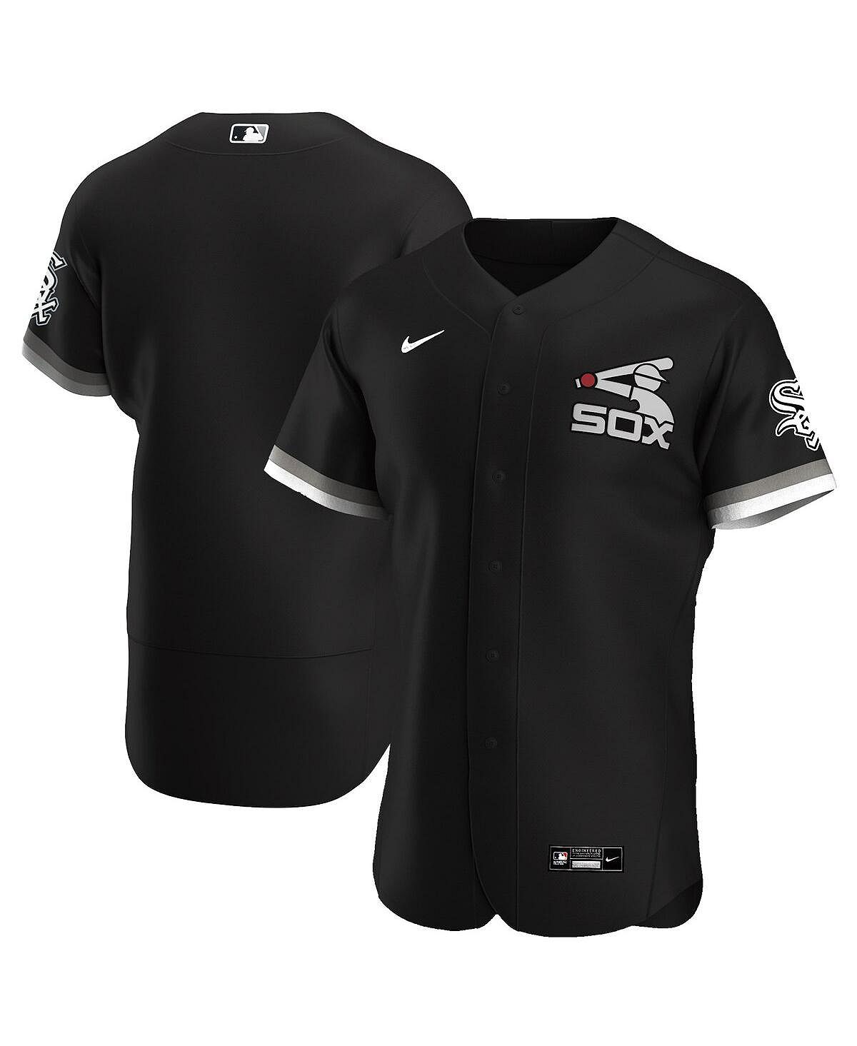 Мужская черная футболка chicago white sox alternate authentic team Nike, черный