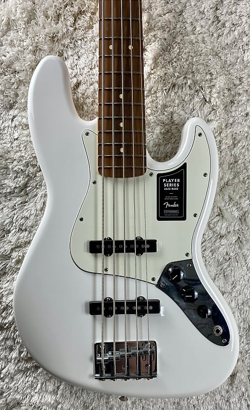 

Fender Player Jazz Bass V Polar White