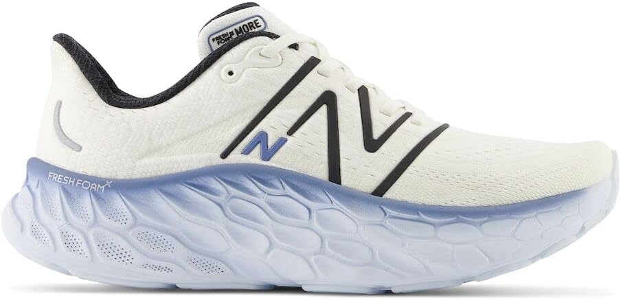 

New Balance Men's Fresh Foam X More V4 Running Shoe, sea salt/ice blue