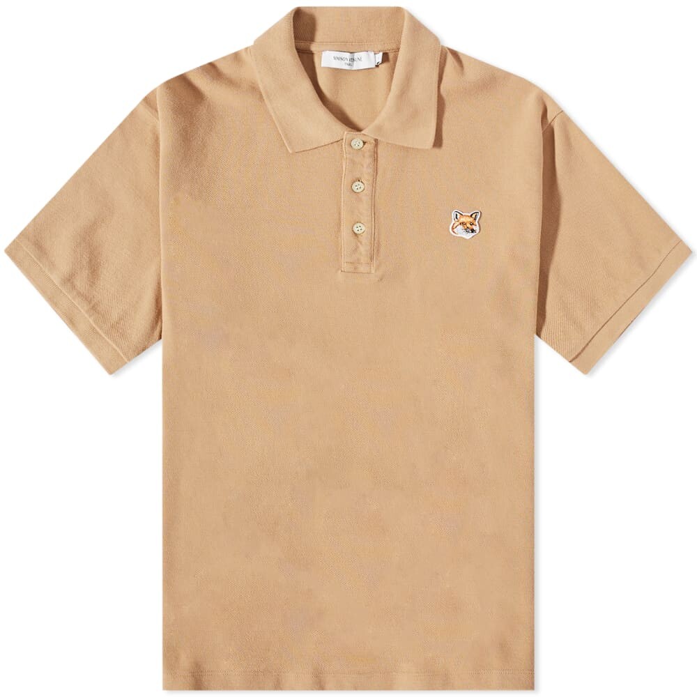 

Футболка Maison Kitsune Fox Head Patch Classic Polo, Коричневый
