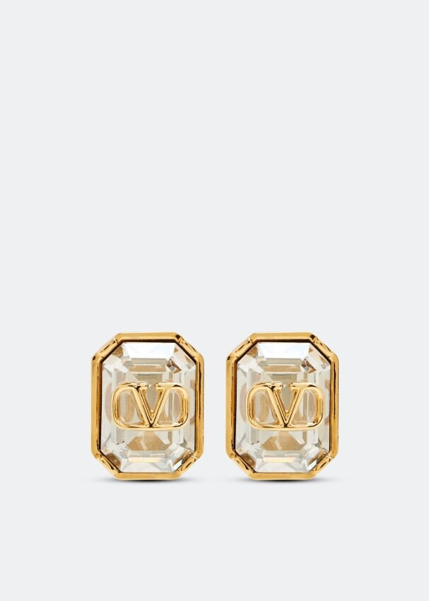 

Серьги VALENTINO GARAVANI VLogo Signature crystal earrings, золотой