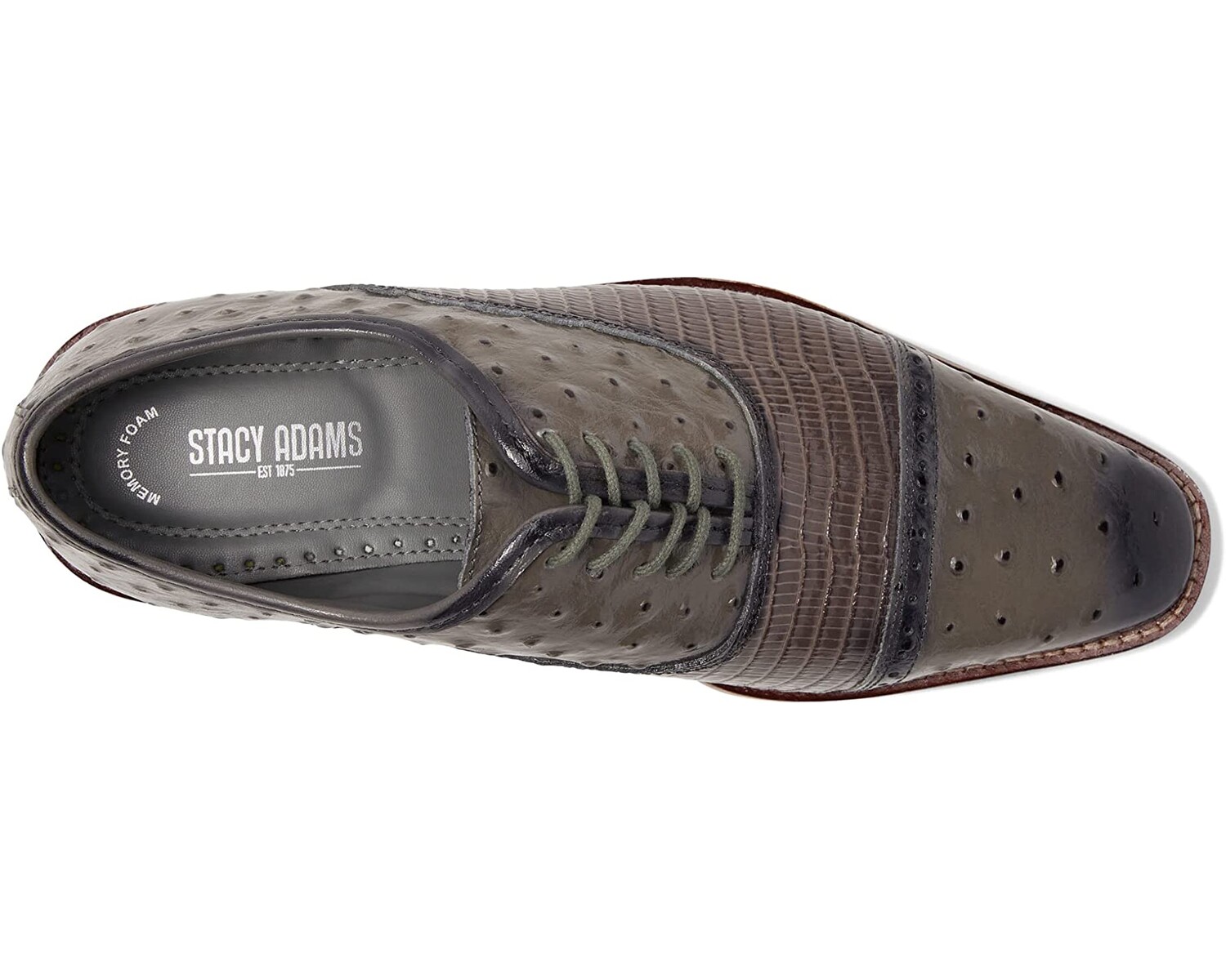 

Оксфорды Rodano Cap Toe Oxford Stacy Adams, серый