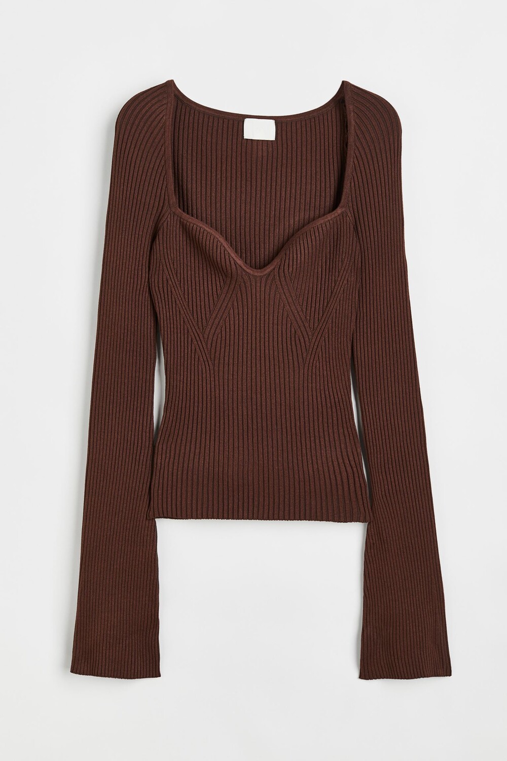 

Свитер H&M Rib-knit, коричневый