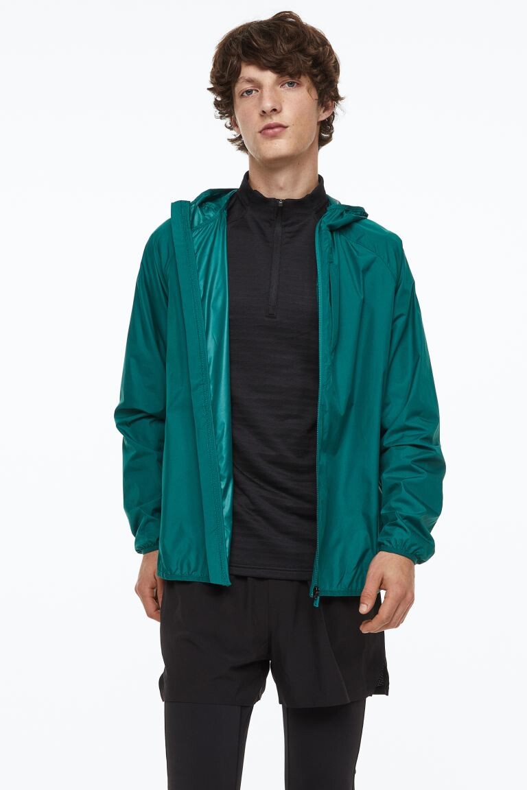 

Спортивная ветровка H&M, темно-бирюзовый, Зеленый