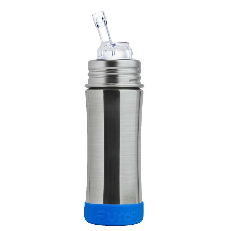 

Термо-бутылочка для кормления 325 мл, Pura Kiki Stainless Steel, синий
