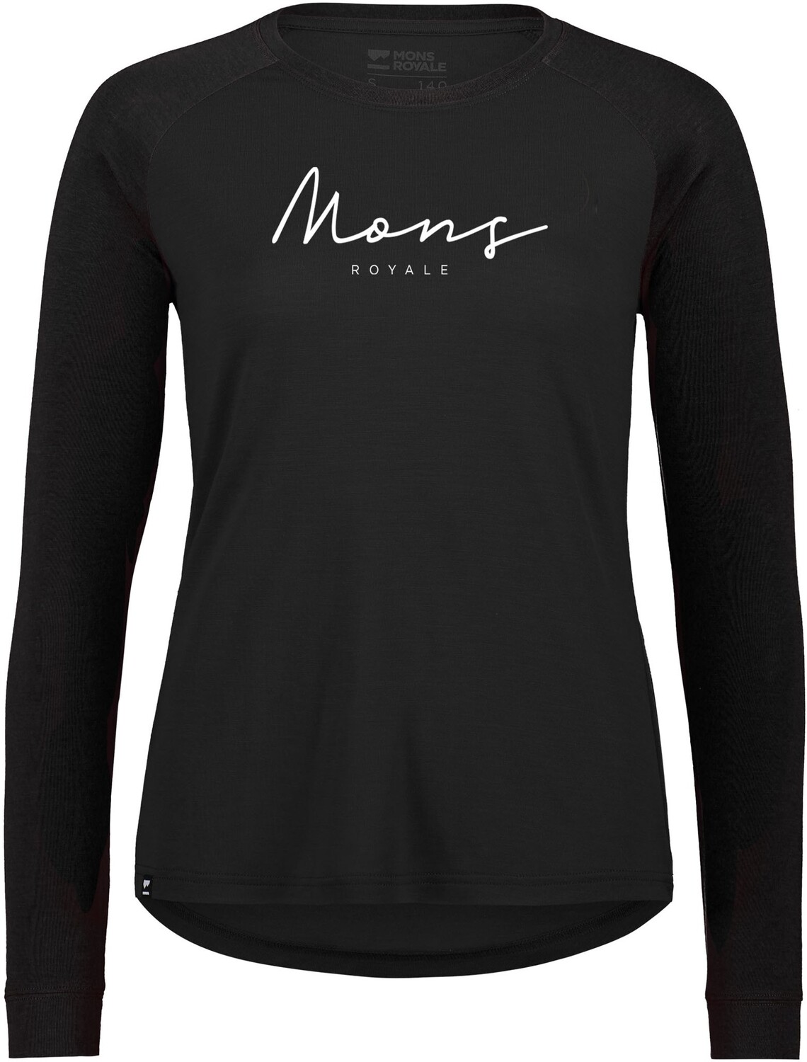 

Рубашка реглан Icon Merino Air-Con — женская Mons Royale, черный