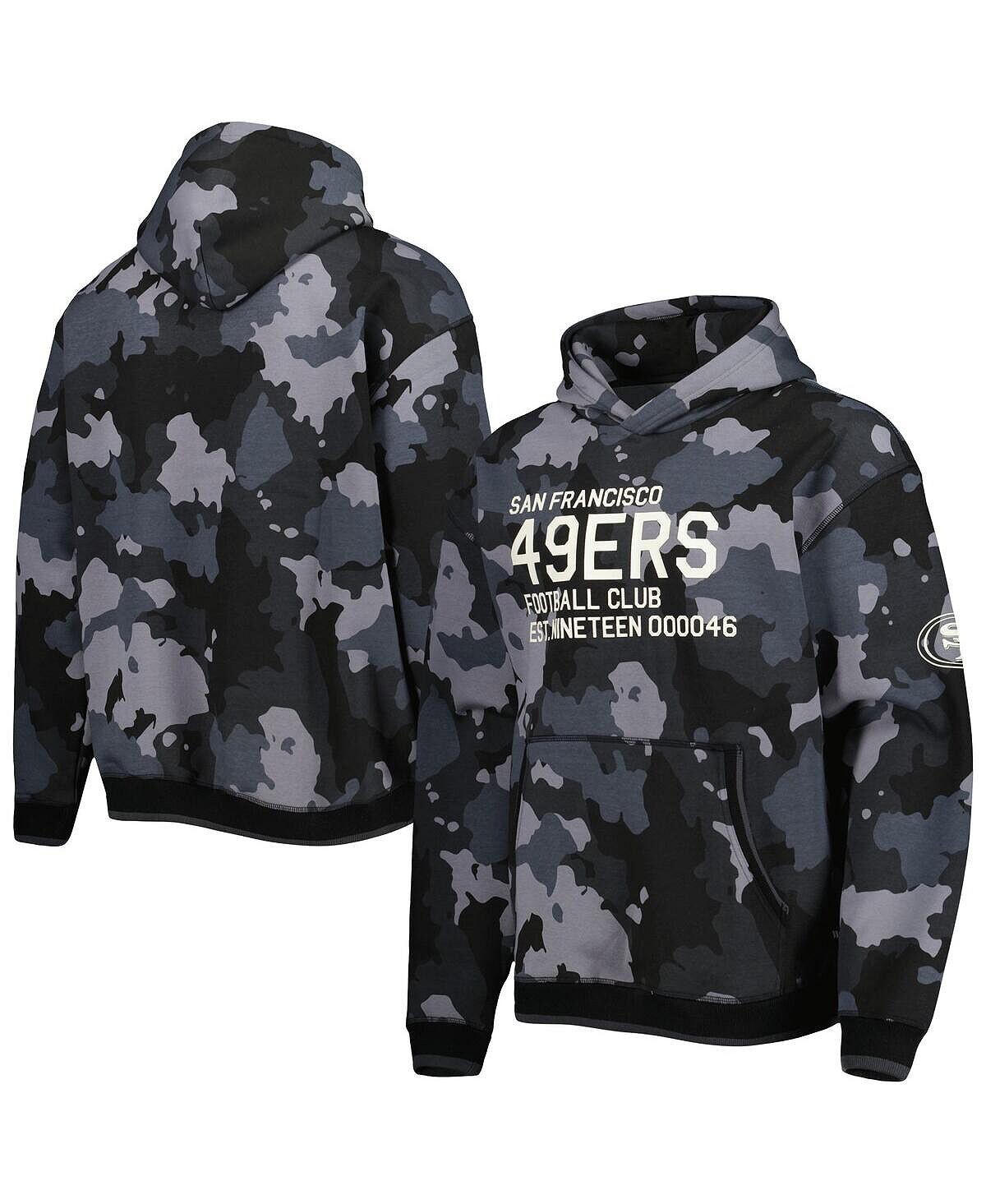 

Мужская черная толстовка с капюшоном san francisco 49ers camo pullover The Wild Collective, черный