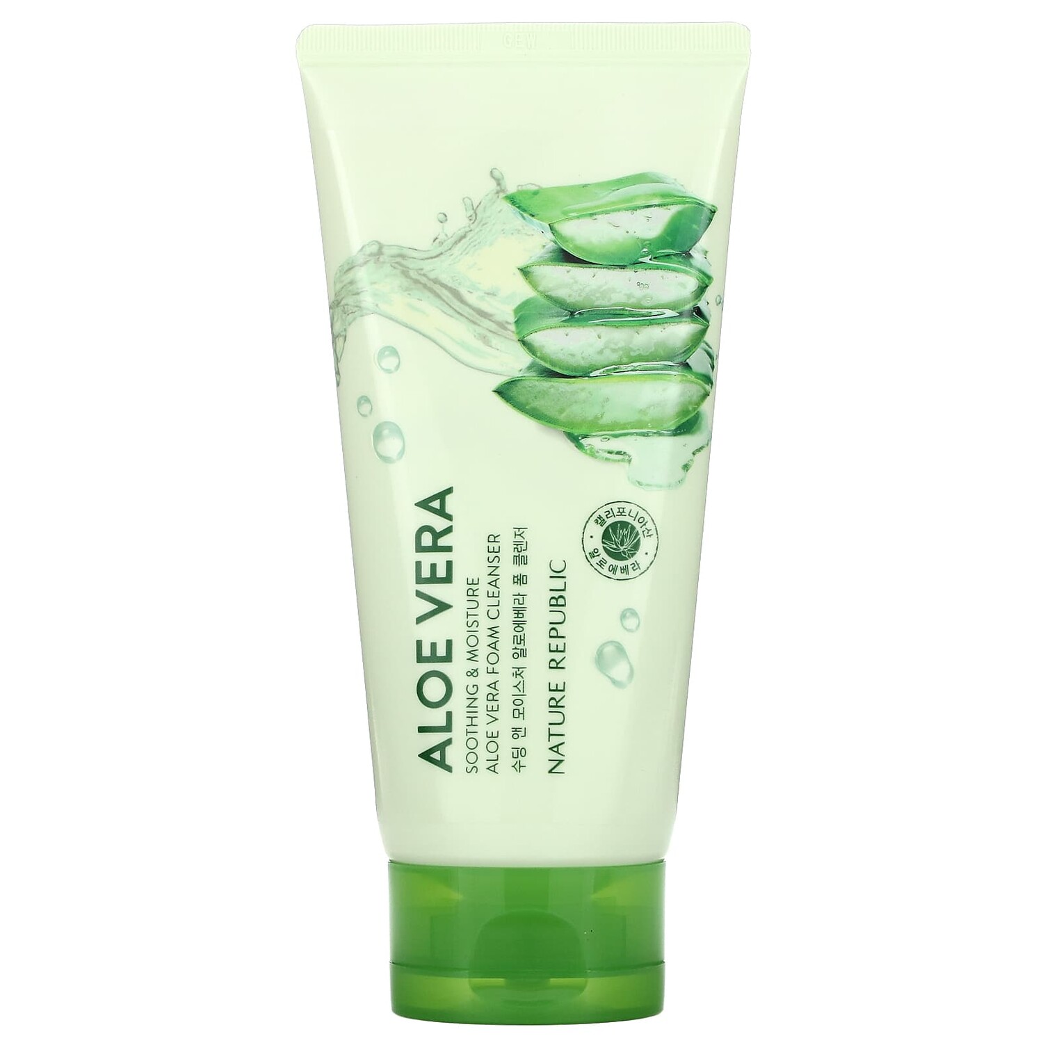 

Очищающая пенка с алоэ вера, 150 мл (5,07 жидк. Унции) Nature Republic