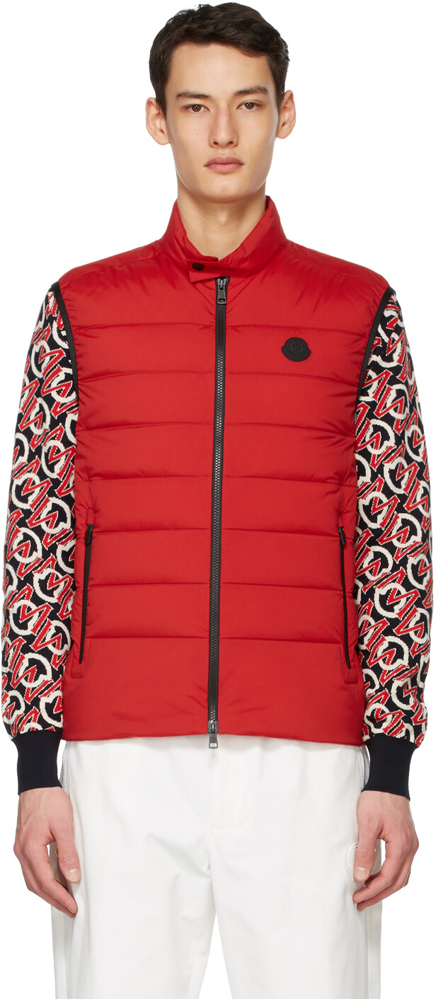 

Красный пуховый жилет Gordes Moncler
