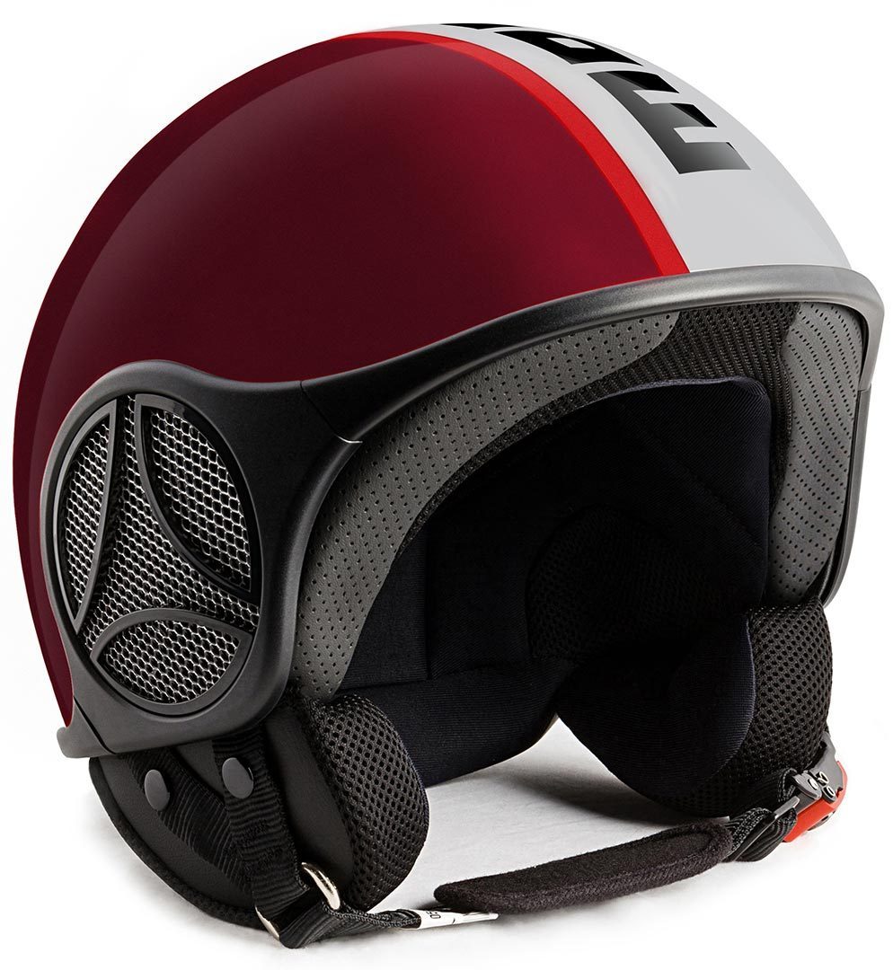 Шлем MOMO Minimomo реактивный, красный/черный/серый шлем momo minimomo реактивный черный желтый серый