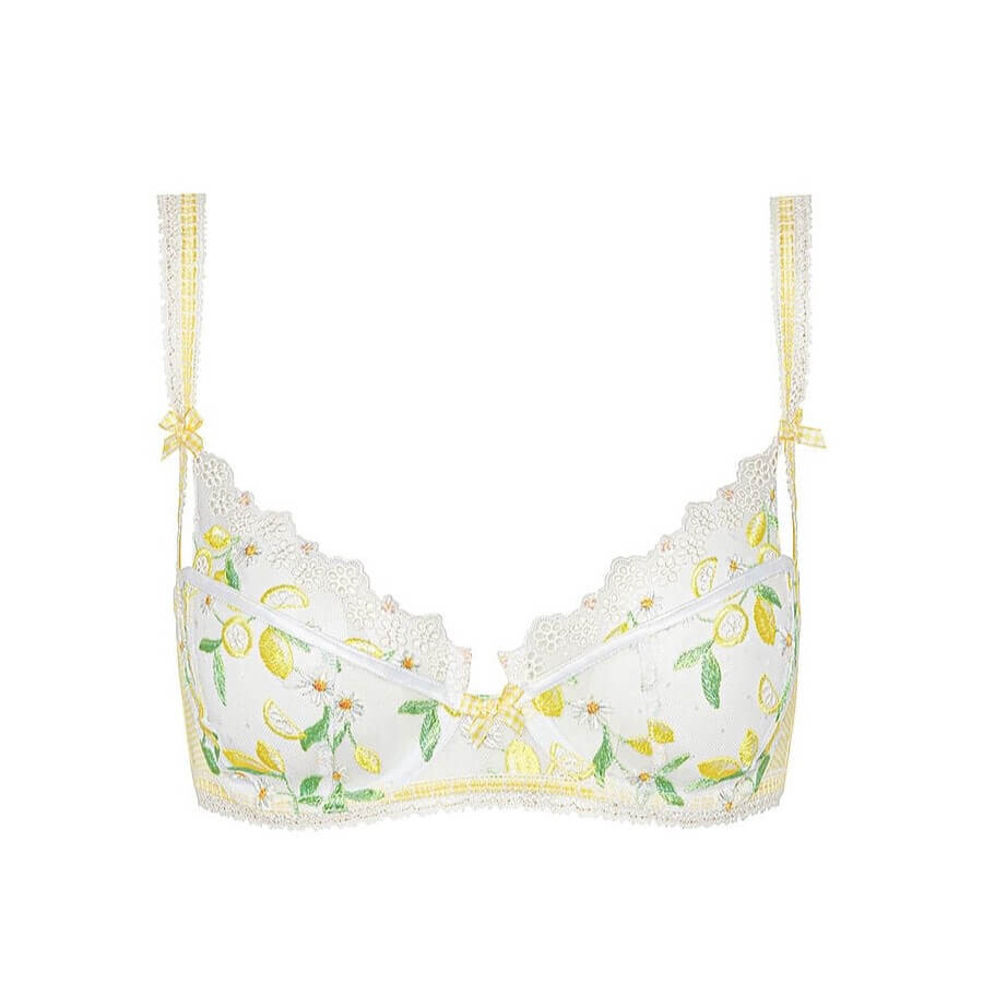 

Бюстгальтер на косточках For Love & Lemons Lemon Daisy, лимонный