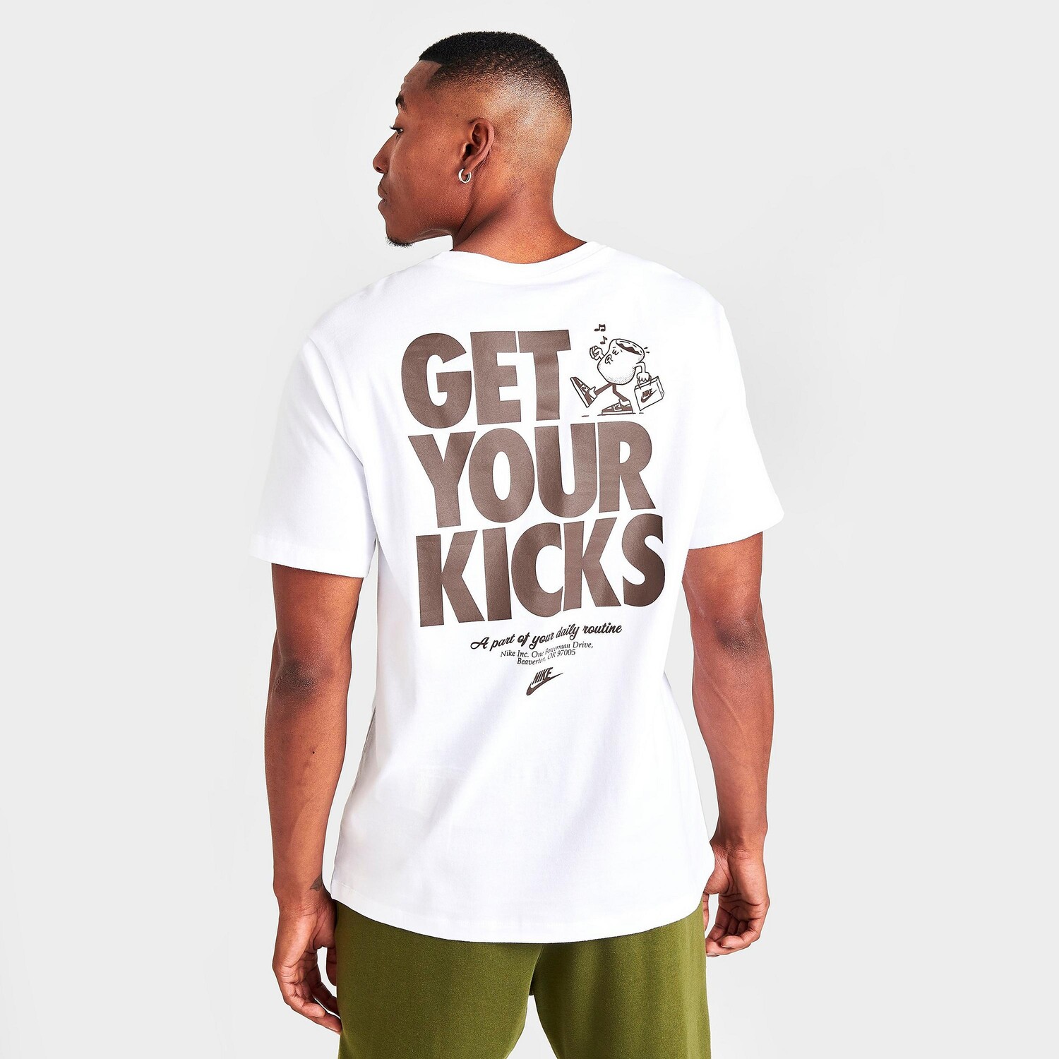 

Мужская футболка Nike Sportswear Get Your Kicks, белый
