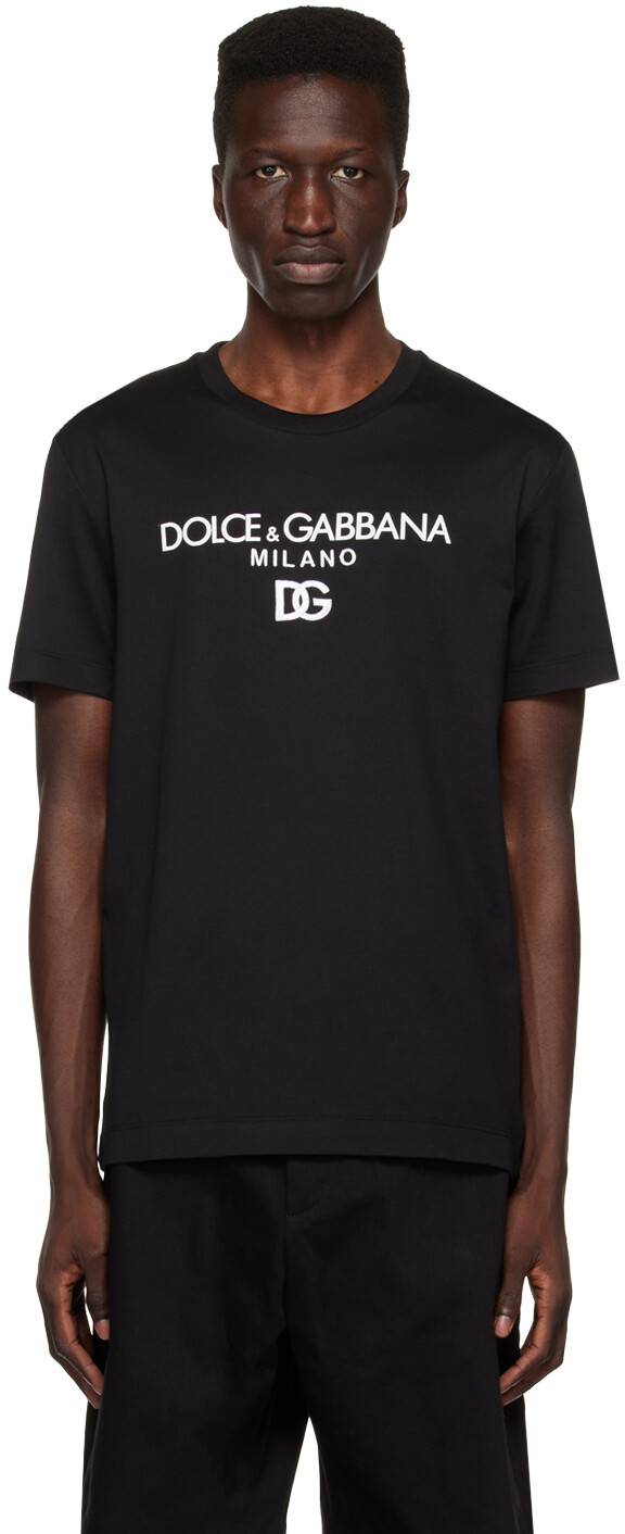 

Черная футболка с круглым вырезом Dolce & Gabbana