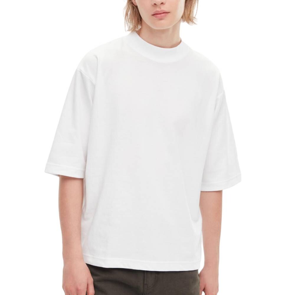 

Футболка Uniqlo U Airism Cotton Mock Neck Oversized Fit Unisex, белый (Размер M)