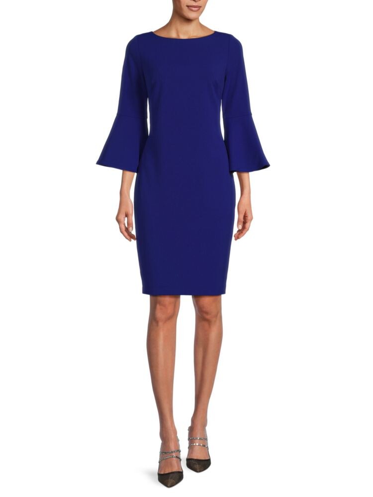 

Однотонное платье-футляр Calvin Klein, цвет Ultramarine