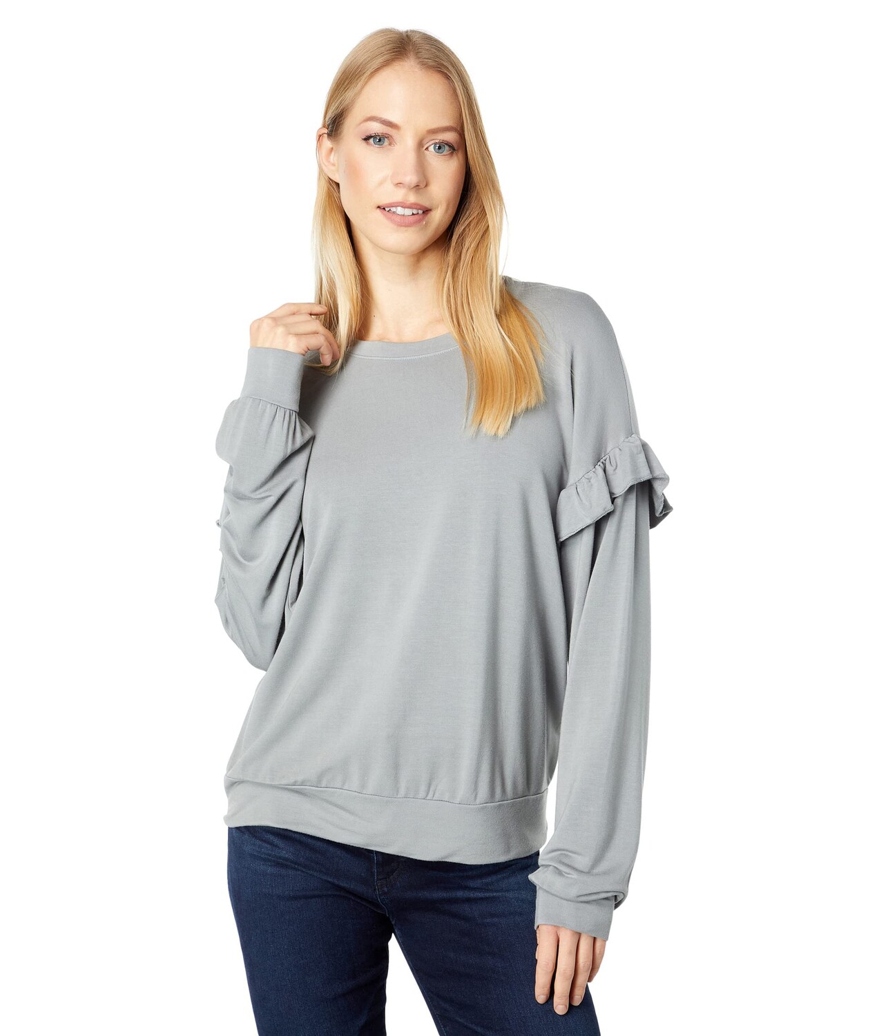 

Худи bobi Los Angeles, Rayon Terry Ruffle Sweatshirt