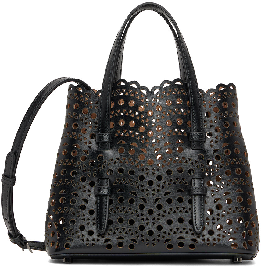 

Черная сумка Mina 20 с верхней ручкой ALAÏA, Черный