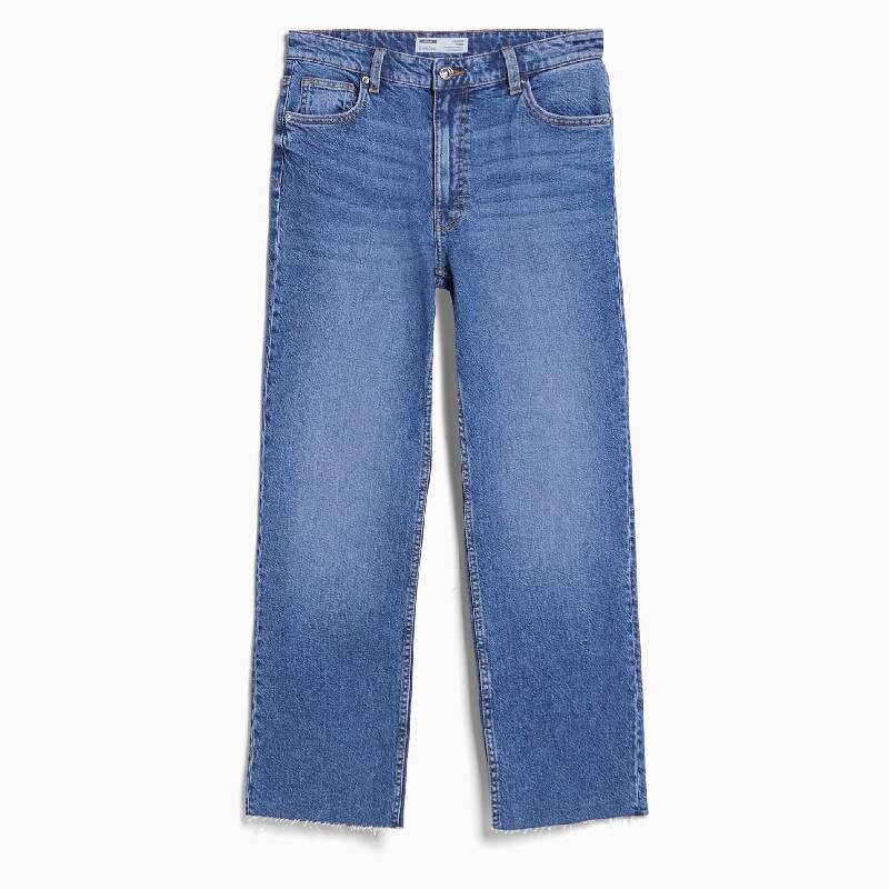 

Джинсы Bershka Cropped Flared, синий