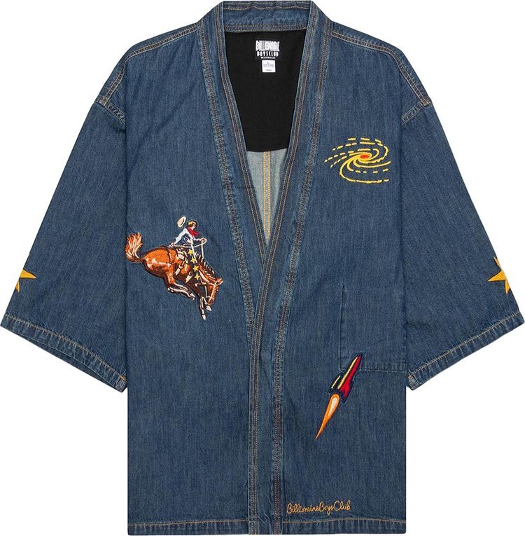 Лонгслив Billionaire Boys Club Space Rider Long-Sleeve Kimono 'Solar Flare', синий - фото