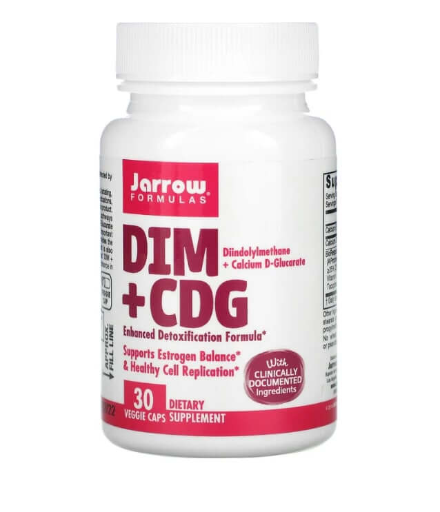 DIM + CDG, улучшенная формула для детоксикации, 30 капсул, Jarrow Formulas