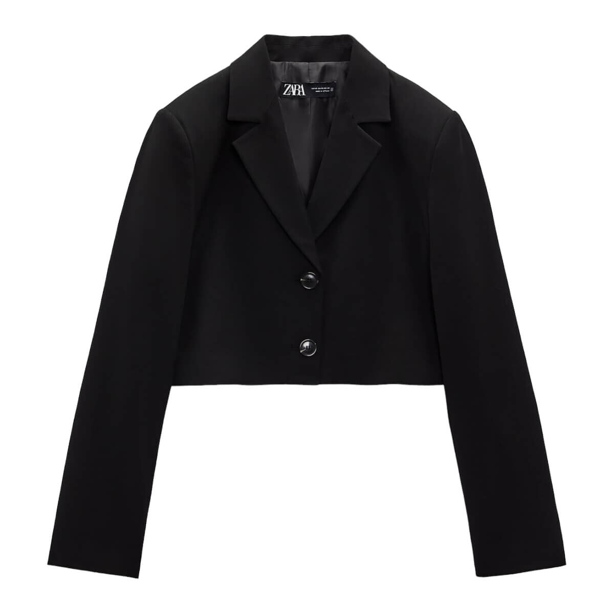 

Блейзер Zara Cropped, черный