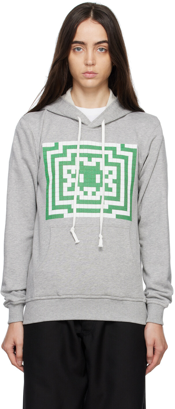 

Серая худи Invader Edition Comme des Garçons Shirt, Серый