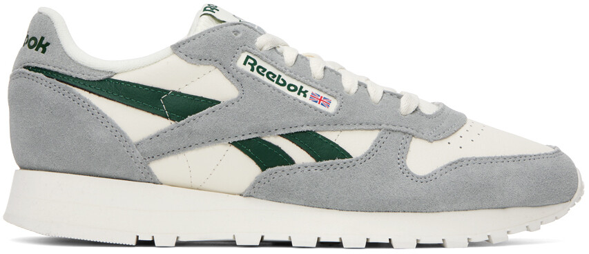 

Серые классические кожаные кеды Reebok Classics