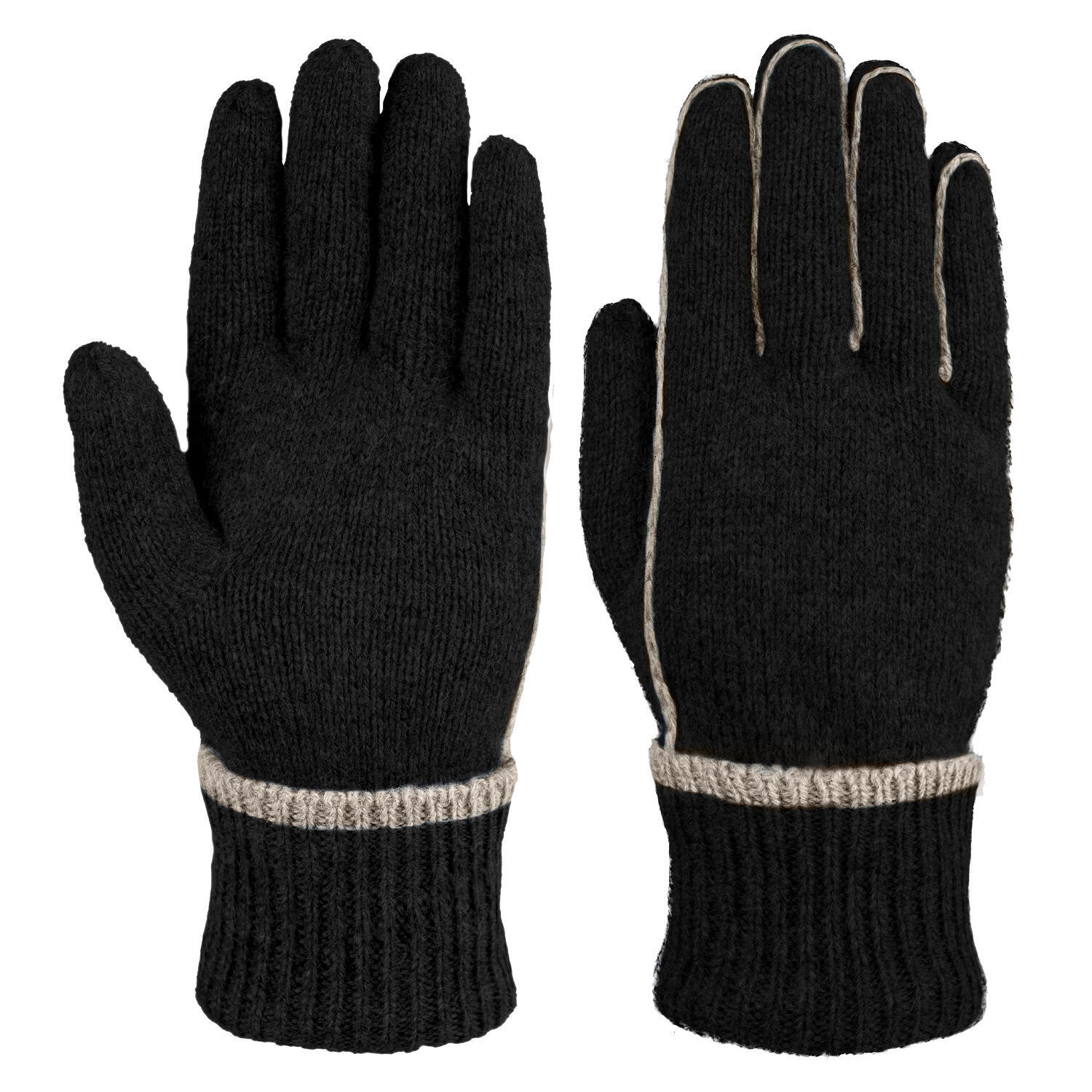 Перчатки шерстяные Tarjane Thinsulate, черный ushkaff чёрные шерстяные перчатки ushkaff