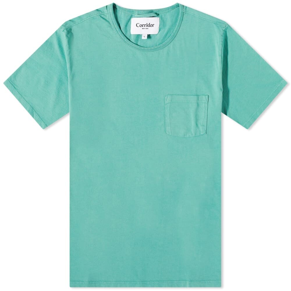 

Футболка Corridor Garment Dyed Pocket Tee, Зеленый