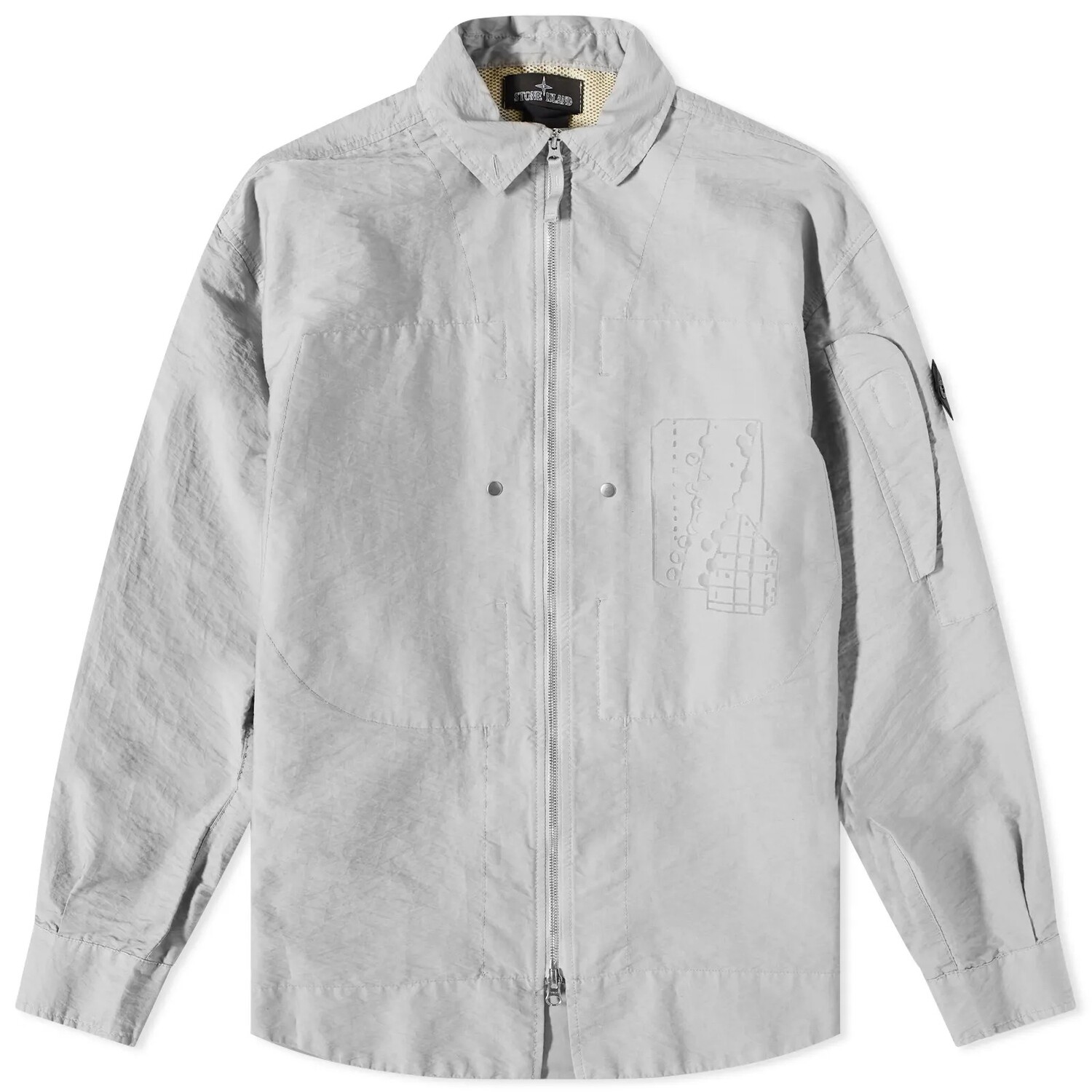 

Куртка Stone Island Shadow Project Cotton Nylon Printed, серый