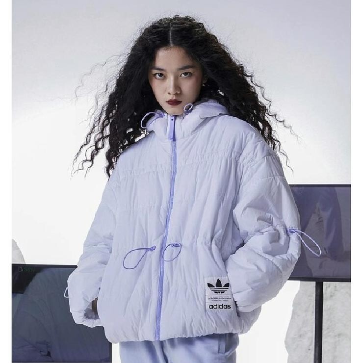 

Куртка Adidas, белый/фиолетовый