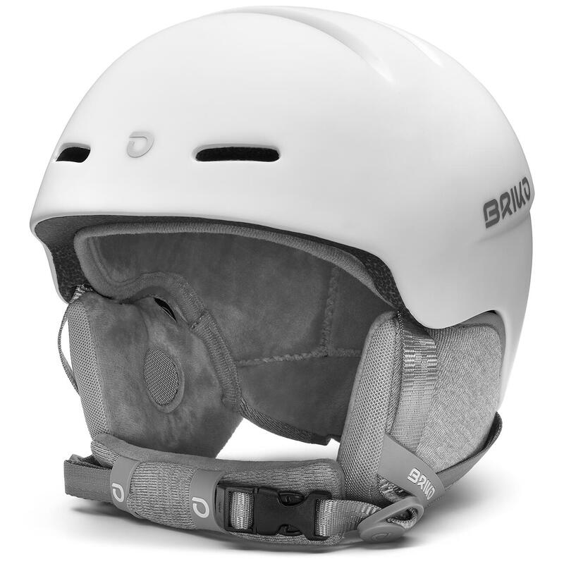 Лыжный шлем белый взрослый Briko Blenda