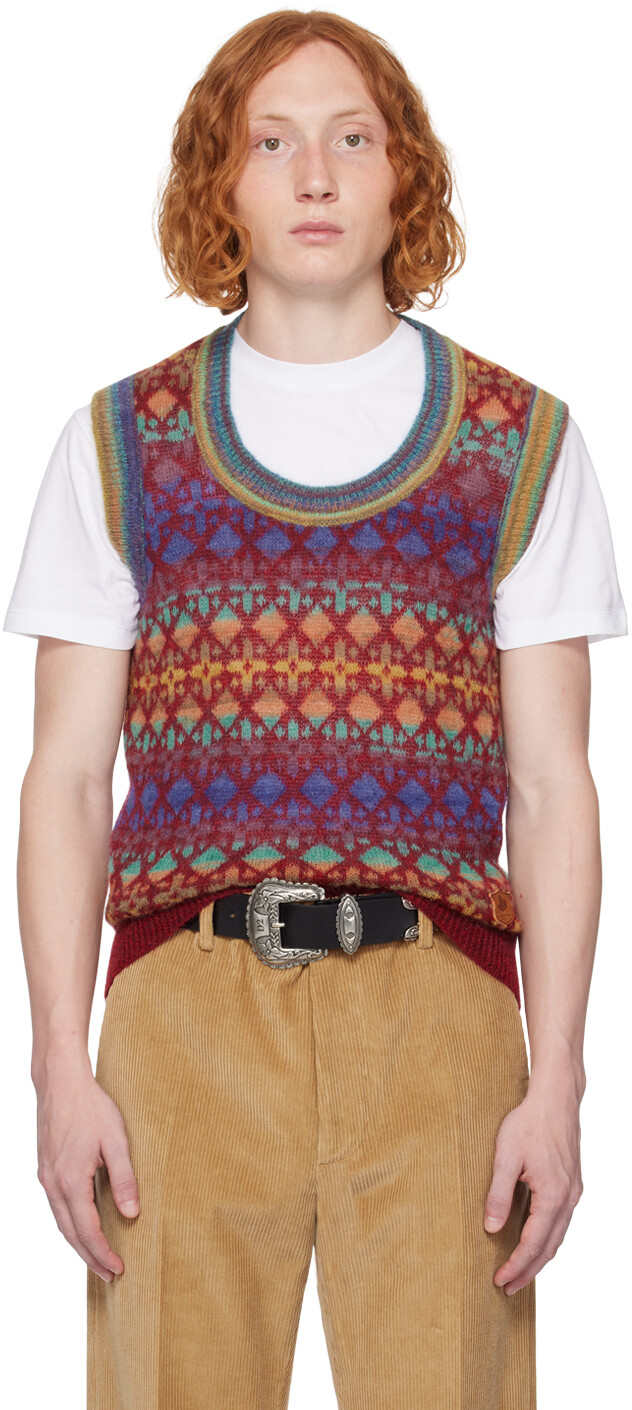 

Красный жилет с овальным вырезом Dsquared2