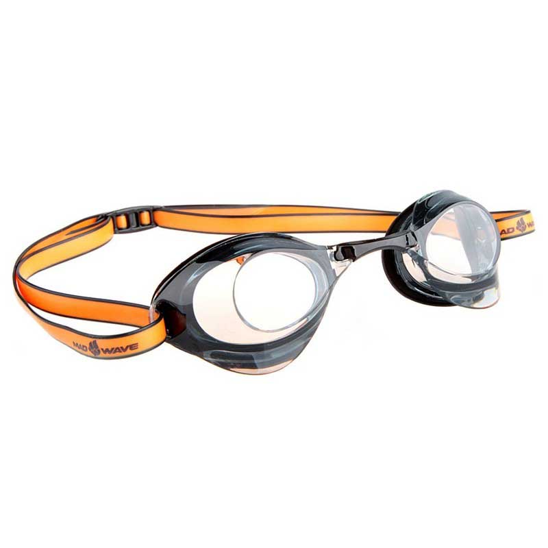 Очки для плавания Madwave Turbo Racer II, черный очки для плавания стартовые turbo racer ii m0458 08 0 01w цвет чёрный оранжевый