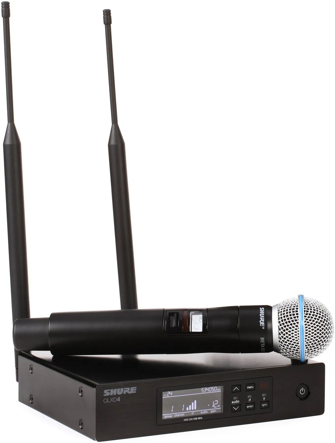 

Цифровая беспроводная портативная микрофонная система Shure QLXD24/B58 — диапазон H50