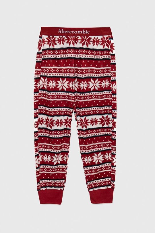 цена Детские пижамные штаны Abercrombie & Fitch, бордовый