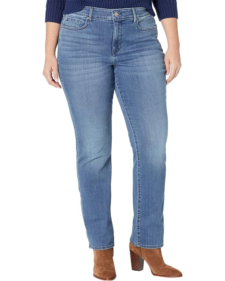 

Джинсы NYDJ Plus Size Marilyn Straight in Sweetbay, цвет Sweetbay