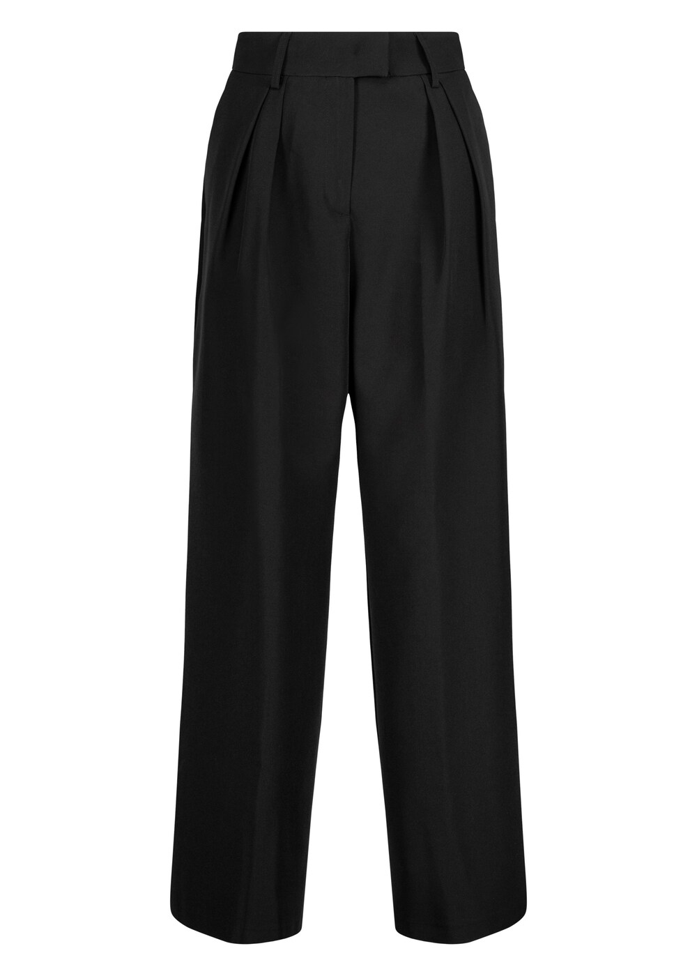 Широкие брюки со складками спереди Nicowa Ronica, черный широкие брюки nicowa setono белый