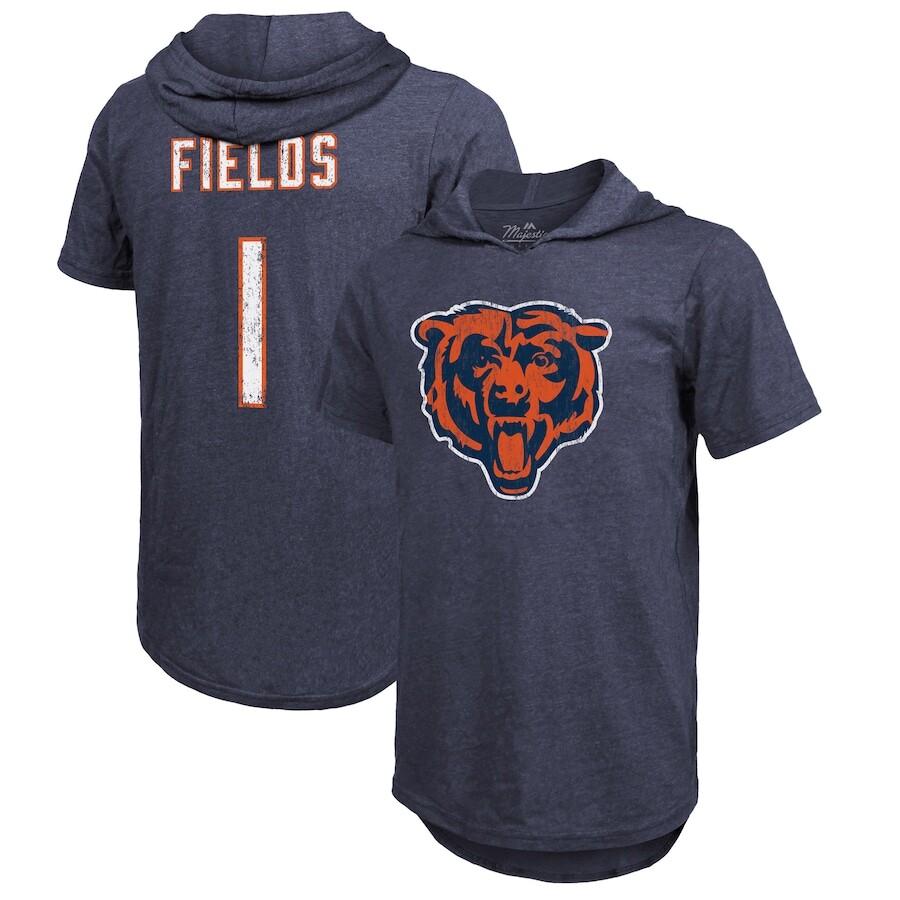 

Футболка с именем и номером Majestic Threads Chicago Bears, нави
