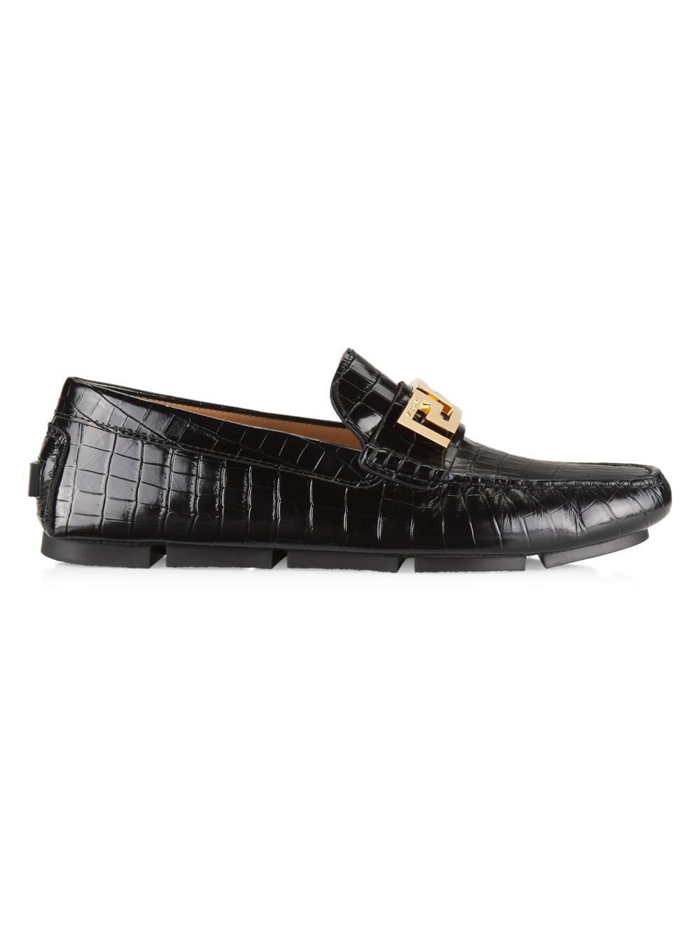 

Кожаные мокасины La Greca Versace, черный